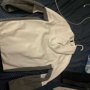 White and Gray Nike tech